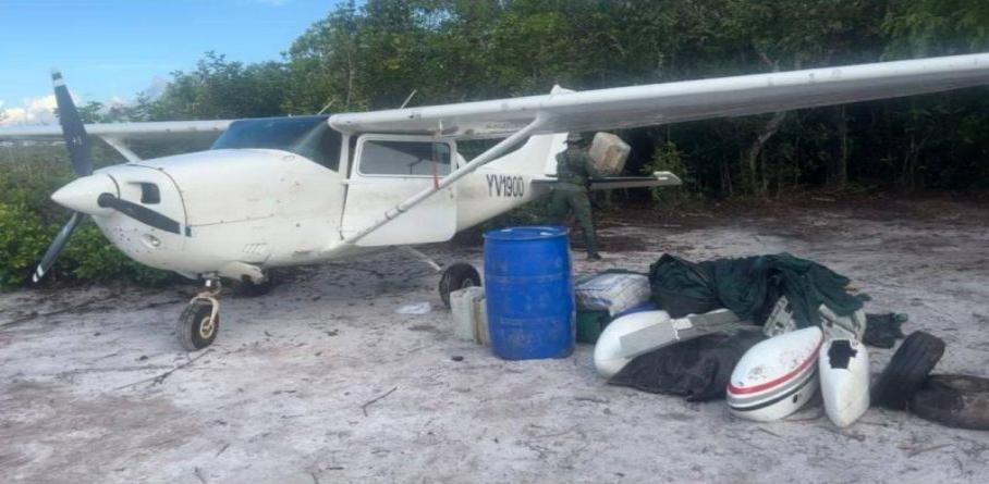INCAUTADA AERONAVE UTILIZADA PARA EL TRÁFICO ILÍCITO DE DROGAS EN AMAZONAS