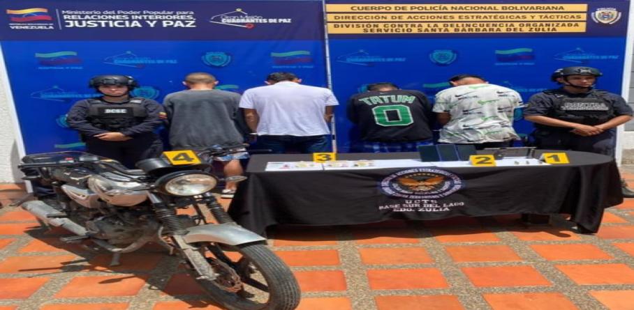 DESARTICULADO GRUPO ESTRUCTURADO DE DELINCUENCIA ORGANIZADA EN ZULIA