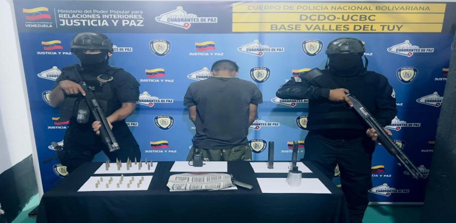 PNB APREHENDE A PRESUNTO INTEGRANTE DEL GEDO “EL VIROLO” EN OPERATIVO DE SATURACIÓN EN LOS VALLES DEL TUY