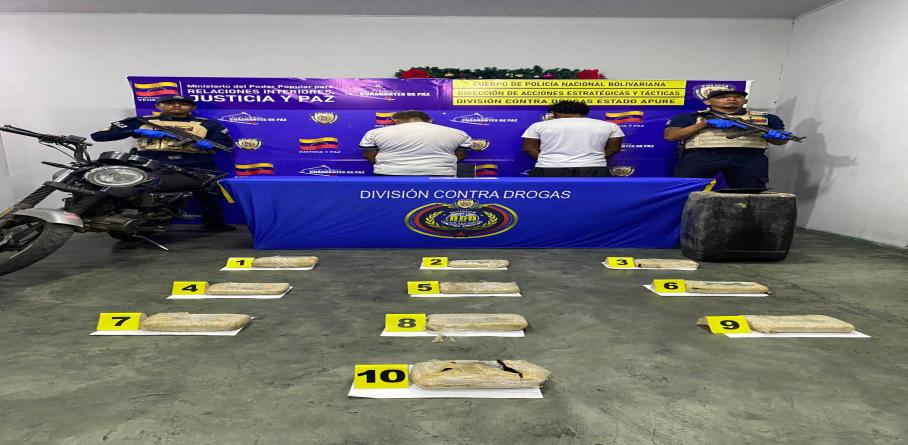 OPERATIVO DE CPNB DA COMO RESULTADO 10 KILOGRAMOS DE MARIHUANA INCAUTADOS Y DOS DETENIDOS EN APURE