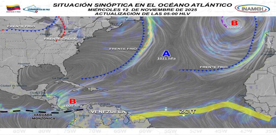 INAMEH PREVÉ NUBOSIDAD PARCIAL EN PARTE DEL TERRITORIO