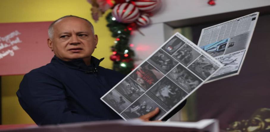 VICEPRESIDENTE DIOSDADO CABELLO DENUNCIA CAMPAÑA DE EE.UU. CONTRA VENEZUELA POR FENTANILO