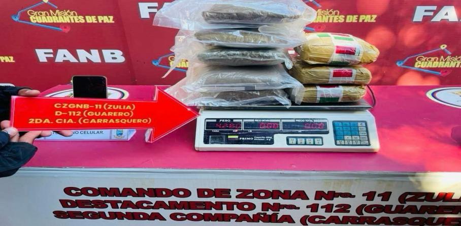 FANB CAPTURA A DOS INDIVIDUOS CON DROGAS EN EL ZULIA