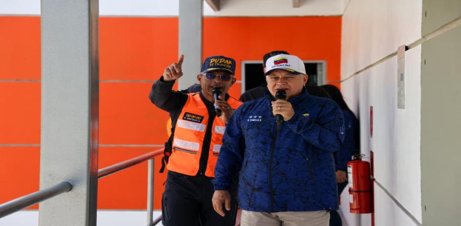 VICEPRESIDENTE DIOSDADO CABELLO INAUGURÓ NUEVO MÓDULO DE AUXILIO VIAL FRANCISCO MIRANDA EN LA AUTOPISTA REGIONAL DEL CENTRO