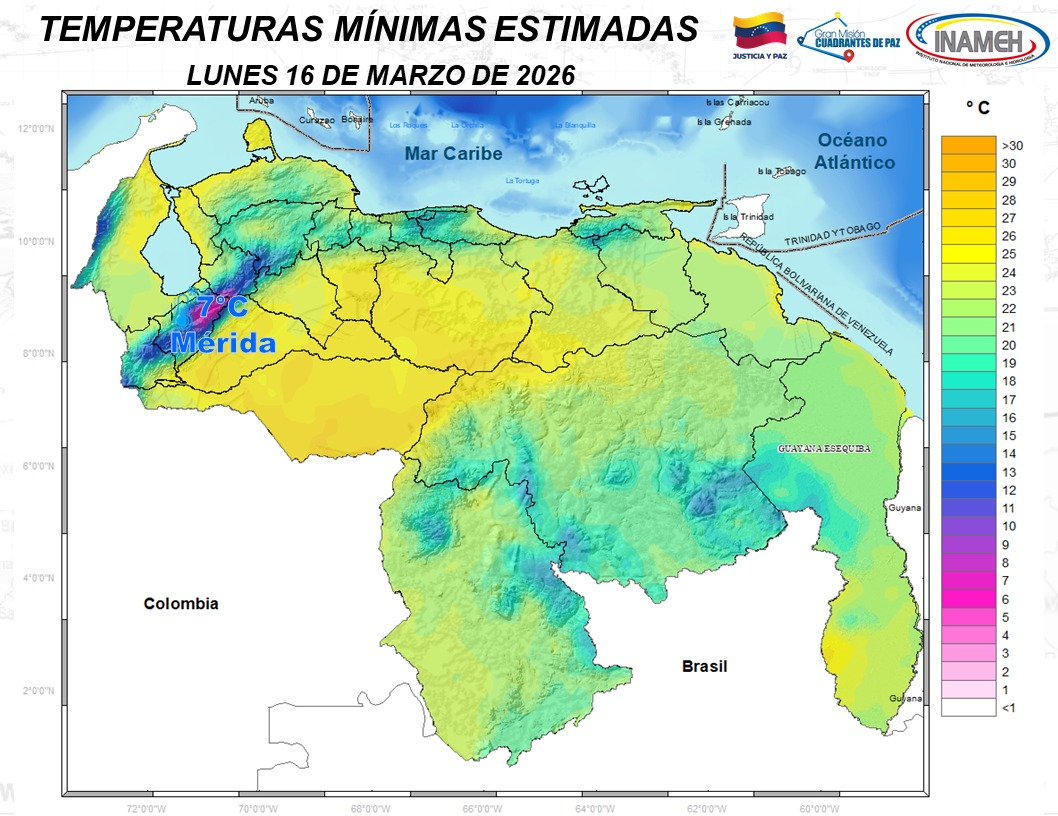 LUNES SOLEADO EN GRAN PARTE DEL PAÍS