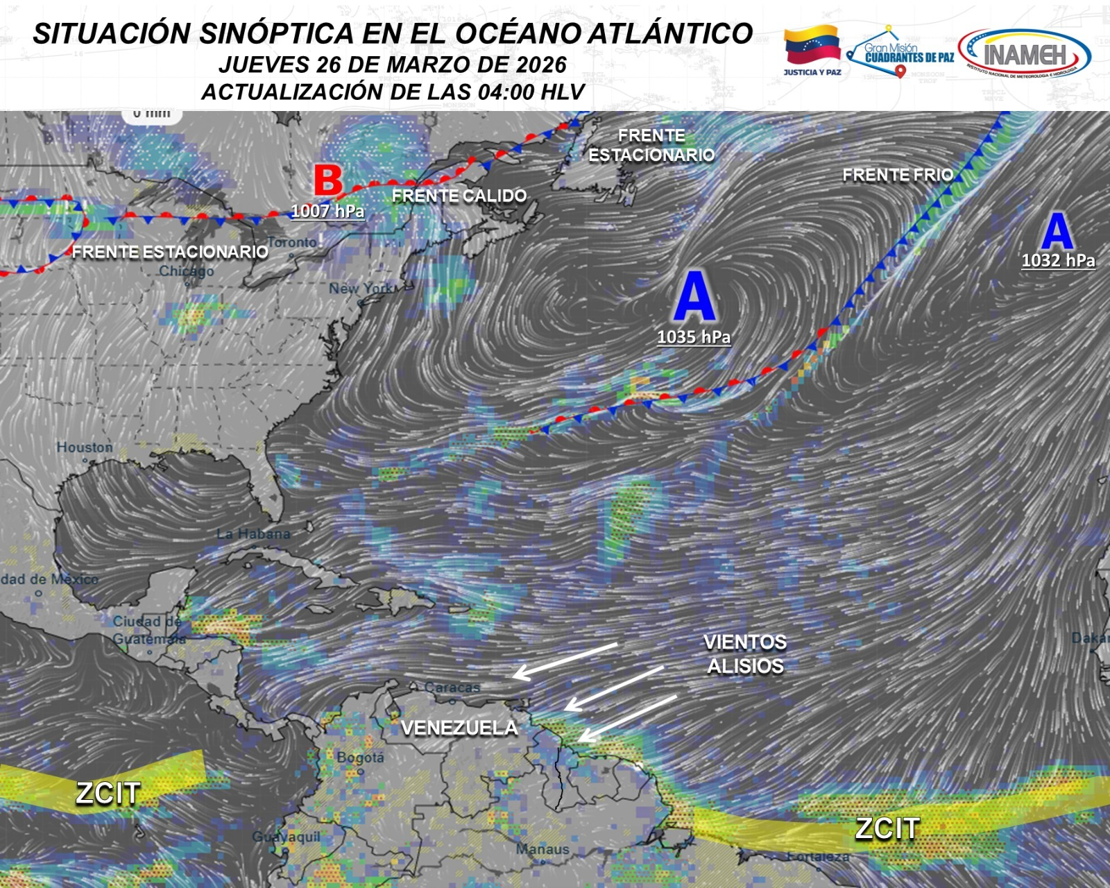 CARACAS Y EL CENTRO DEL PAÍS CONTARÁN CON UN CIELO DESPEJADO Y POSIBLES LLOVIZNAS EN ZONAS DE MONTAÑA