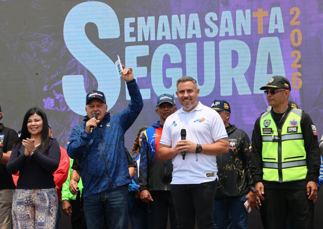 Imagen de DESDE ANZOÁTEGUI, VICEPRESIDENTE DIOSDADO CABELLO LIDERA DESPLIEGUE DISPOSITIVO SEMANA SANTA SEGURA 2026