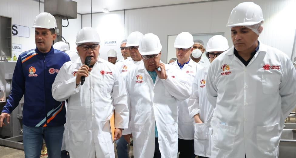 VICEPRESIDENTE SECTORIAL DIOSDADO CABELLO REALIZA RECORRIDO POR INSTALACIONES DE BENEFICIADORA GILGOD EN EL ESTADO TRUJILLO
