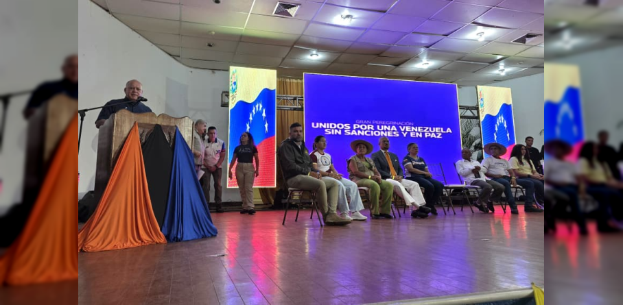 CAPITÁN DIOSDADO CABELLO EN COJEDES: “EL CAMINO A LA RECUPERACIÓN DE VENEZUELA ES EL TRABAJO Y LA PRODUCCIÓN”