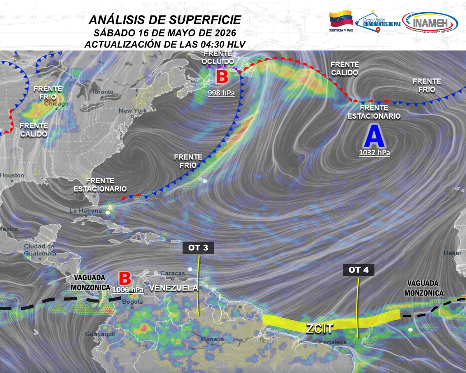 Imagen de INAMEH PREVÉ NUBOSIDAD Y LLUVIAS EN GRAN PARTE DEL PAÍS DURANTE ESTE SÁBADO
