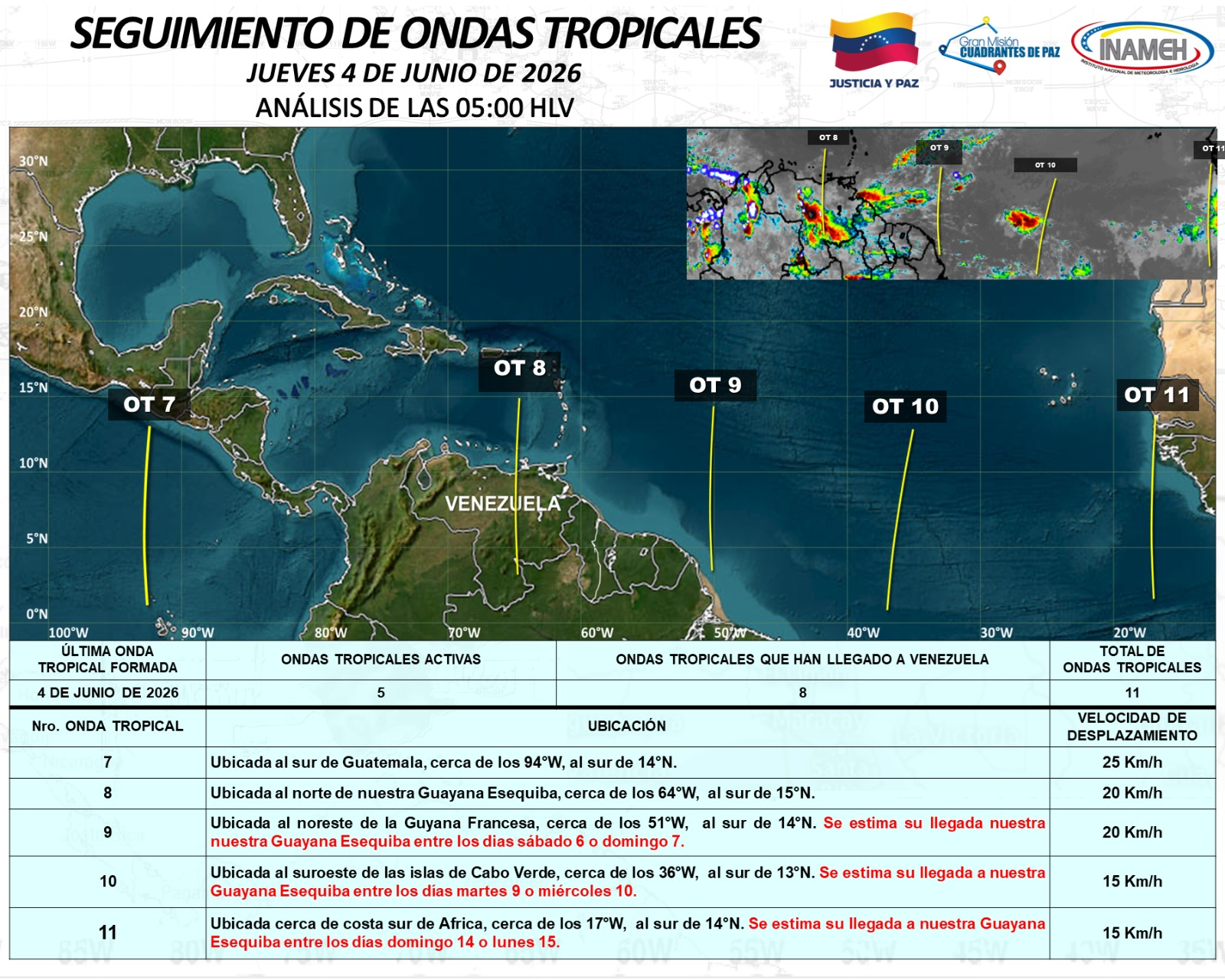 Imagen de ¿LLOVERÁ EN CARACAS? ESTE ES EL PRONÓSTICO DEL INAMEH PARA ESTE JUEVES 4 DE JUNIO