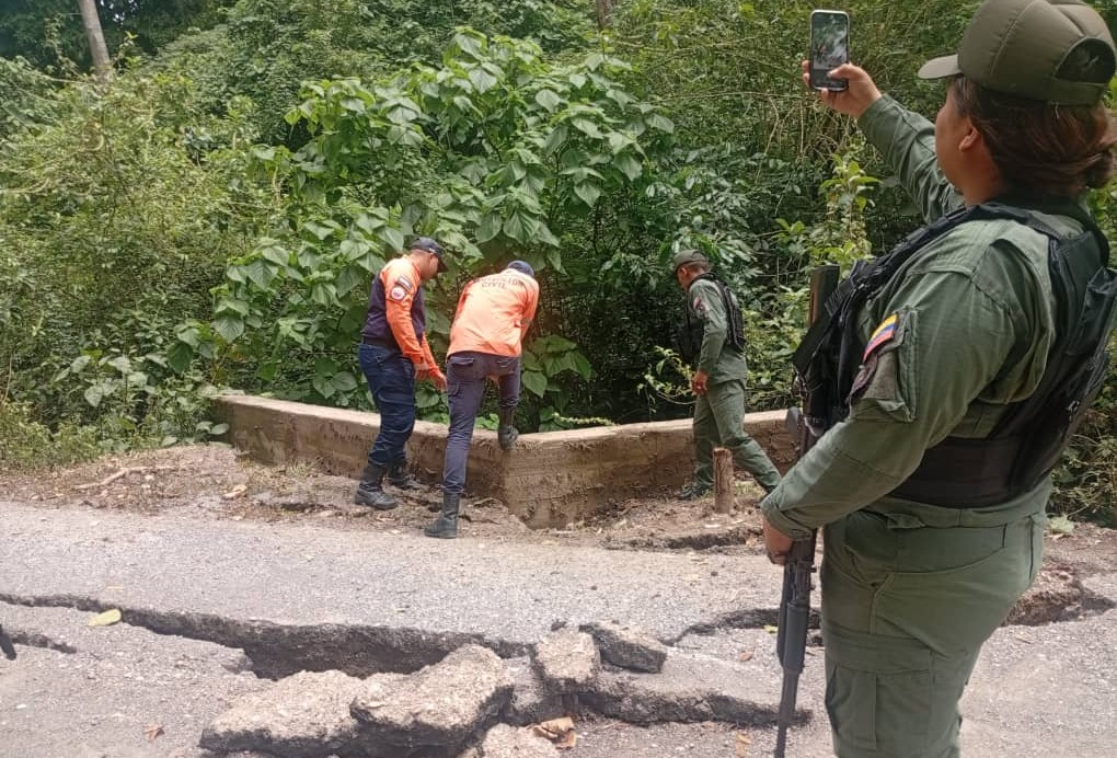 SISTEMA NACIONAL DE GESTIÓN DE RIESGO EVALÚA AFECTACIONES VIALES EN MONAGAS