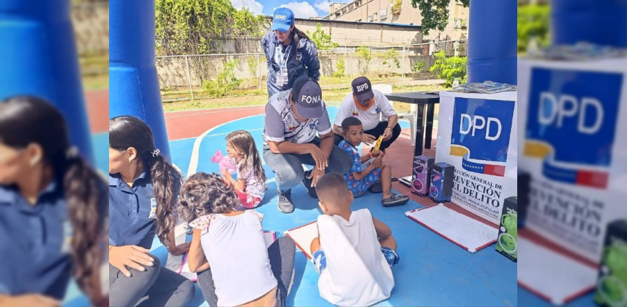 PREVENCIÓN DEL DELITO LLEVA ACTIVIDADES RECREATIVAS Y DEPORTIVAS AL CAMPAMENTO TRANSITORIO "LA GRAN COLOMBIA"