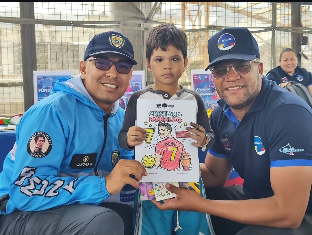 FUNDAPRET Y LA POLICÍA COMUNAL FORTALECEN LA PREVENCIÓN CON JORNADA RECREATIVA EN EL CAMPAMENTO TRANSITORIO GRAN BASE DE MISIONES HUGO CHÁVEZ