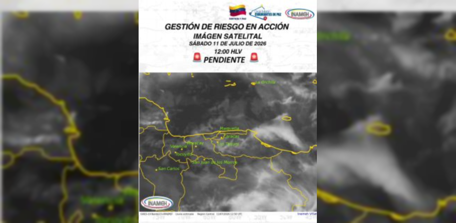 INAMEH: VENEZUELA AMANECE CON CIELOS PARCIALMENTE NUBLADOS EN GRAN PARTE DEL PAÍS ESTE SÁBADO
