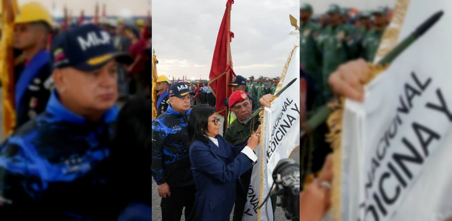 PRESIDENTA (E) DELCY RODRÍGUEZ CONDECORA MÁS DE 6 MIL RESCATISTAS EN LA GUAIRA TRAS SISMOS