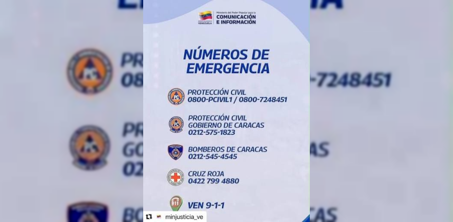 EL PUEBLO VENEZOLANO CUENTA CON UN SISTEMA DE ATENCIÓN TELEFÓNICA DE EMERGENCIA LAS 24 HORAS
