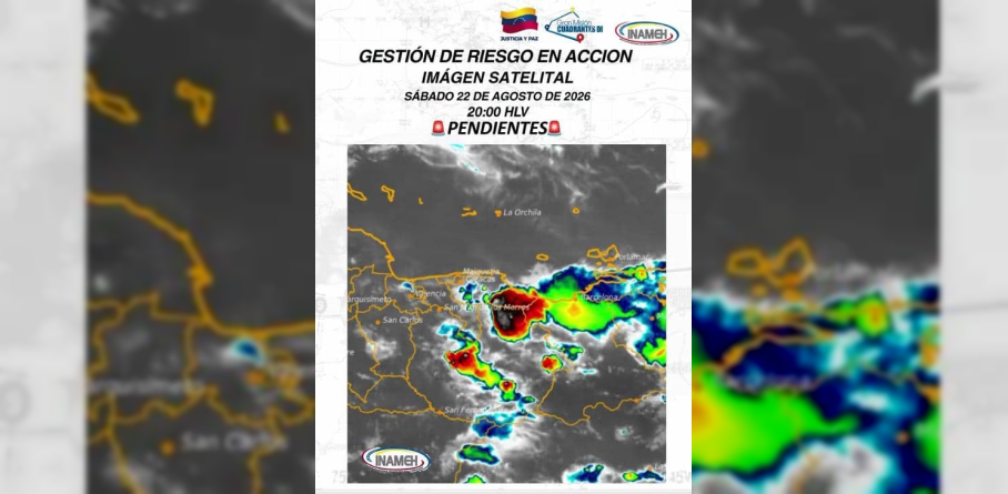 PRECIPITACIONES DE INTENSIDAD VARIABLE CONTINUARÁN DURANTE LAS PRÓXIMAS DOS HORAS EN EL PAÍS