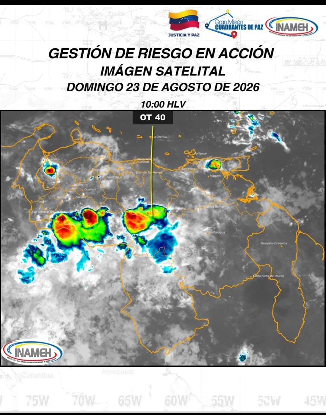 Imagen de INAMEH REPORTA LLUVIAS CON ACTIVIDAD ELÉCTRICA EN APURE, BARINAS, LOS ANDES Y ZULIA