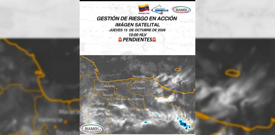 Imagen de INAMEH PREVÉ CHUBASCOS Y TORMENTAS ELÉCTRICAS EN EL CENTRO Y DIVERSAS REGIONES DE VENEZUELA