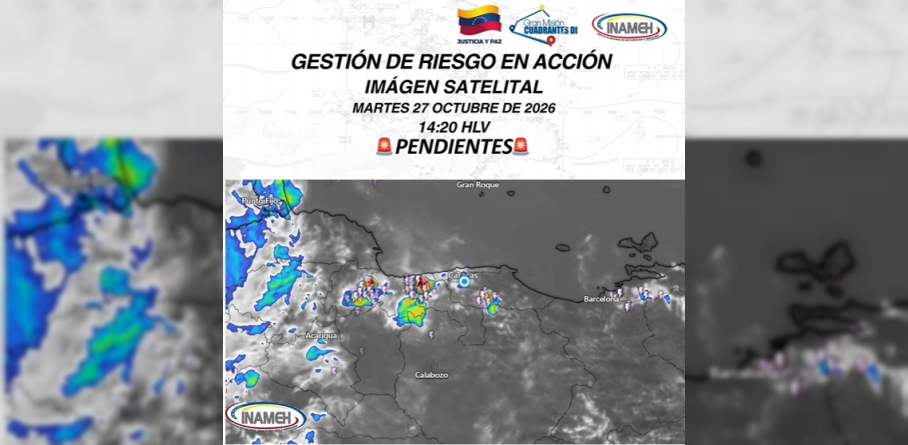 Imagen de VENEZUELA: SE ESPERAN PRECIPITACIONES EN VARIAS ENTIDADES DEL PAÍS